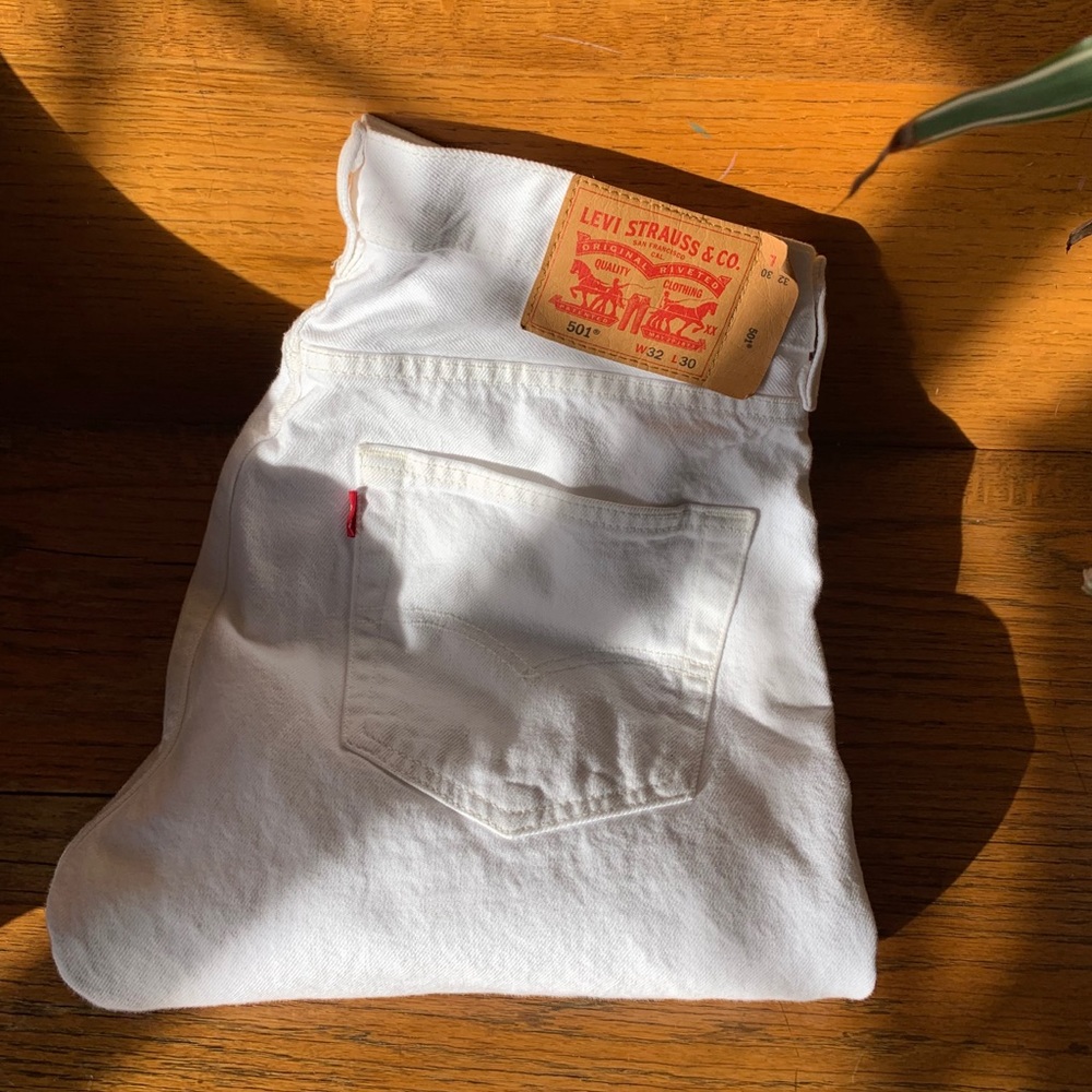 RRL white 501s. 32 x 30